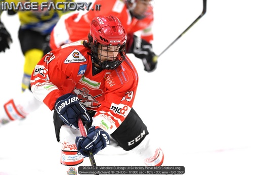 2020-10-11 Valpellice Bulldogs U19-Hockey Pieve 1823 Cristian Long